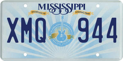 MS license plate XMQ944