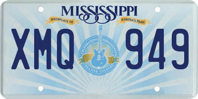 MS license plate XMQ949