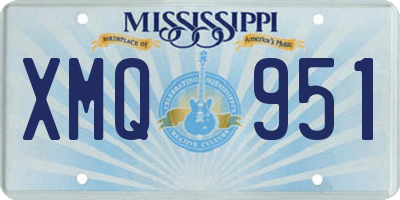MS license plate XMQ951