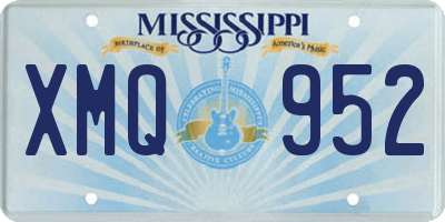 MS license plate XMQ952