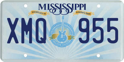 MS license plate XMQ955