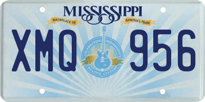 MS license plate XMQ956