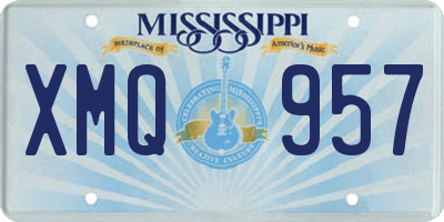 MS license plate XMQ957
