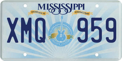 MS license plate XMQ959