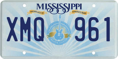 MS license plate XMQ961