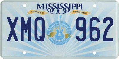 MS license plate XMQ962