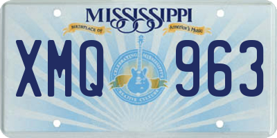 MS license plate XMQ963