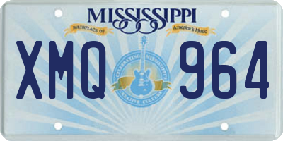 MS license plate XMQ964