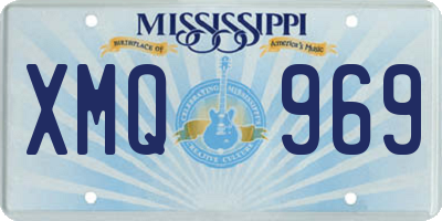 MS license plate XMQ969