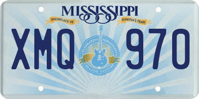 MS license plate XMQ970