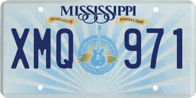 MS license plate XMQ971