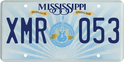 MS license plate XMR053