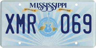 MS license plate XMR069