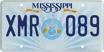 MS license plate XMR089