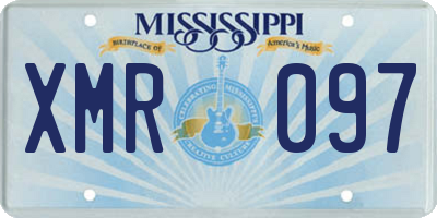 MS license plate XMR097