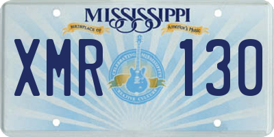MS license plate XMR130