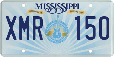 MS license plate XMR150