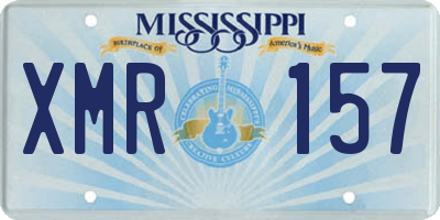 MS license plate XMR157