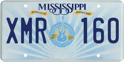 MS license plate XMR160