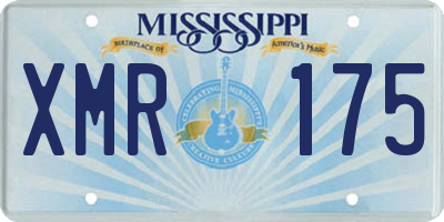MS license plate XMR175