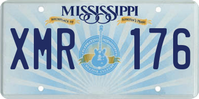 MS license plate XMR176
