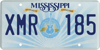 MS license plate XMR185