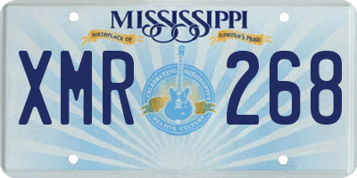 MS license plate XMR268