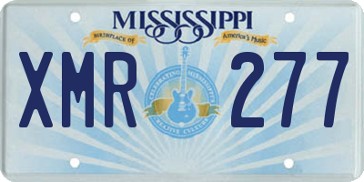 MS license plate XMR277
