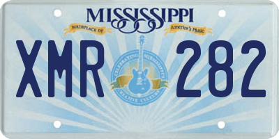 MS license plate XMR282