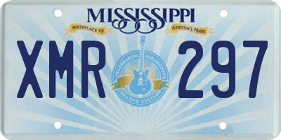 MS license plate XMR297