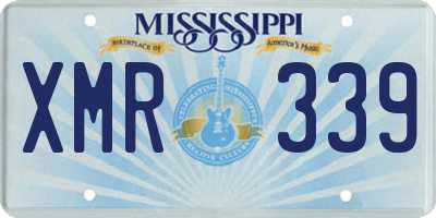 MS license plate XMR339