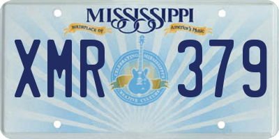 MS license plate XMR379