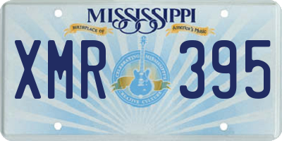 MS license plate XMR395