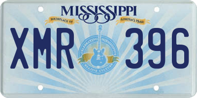 MS license plate XMR396