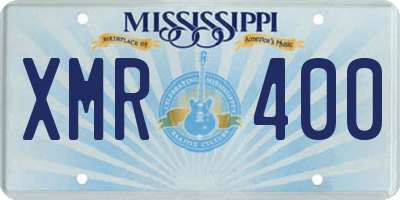 MS license plate XMR400