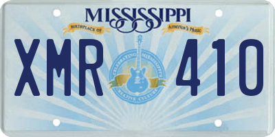 MS license plate XMR410