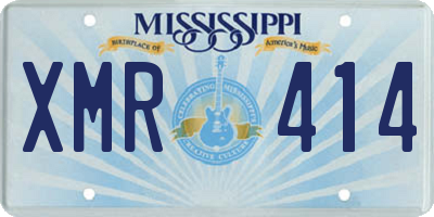 MS license plate XMR414