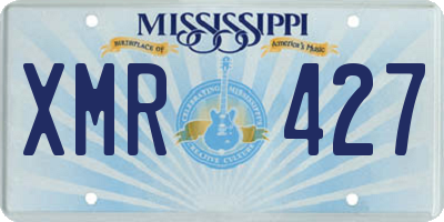 MS license plate XMR427