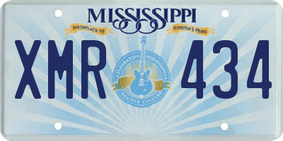 MS license plate XMR434