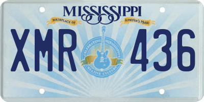 MS license plate XMR436