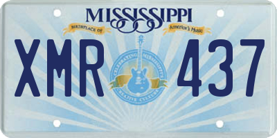 MS license plate XMR437