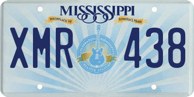 MS license plate XMR438