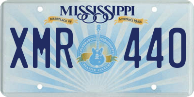 MS license plate XMR440