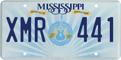 MS license plate XMR441
