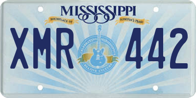 MS license plate XMR442