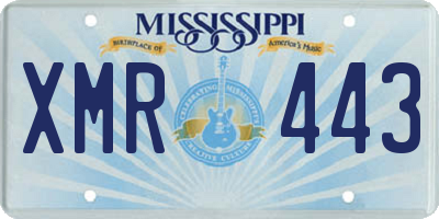 MS license plate XMR443