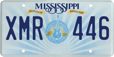 MS license plate XMR446