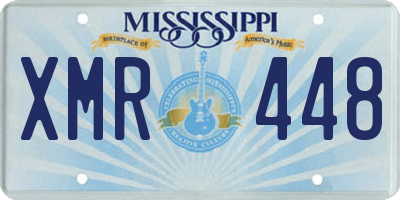 MS license plate XMR448