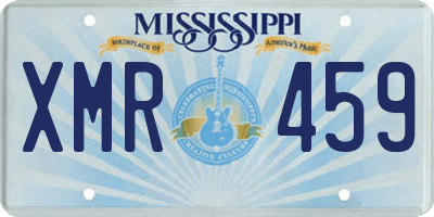 MS license plate XMR459