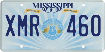 MS license plate XMR460